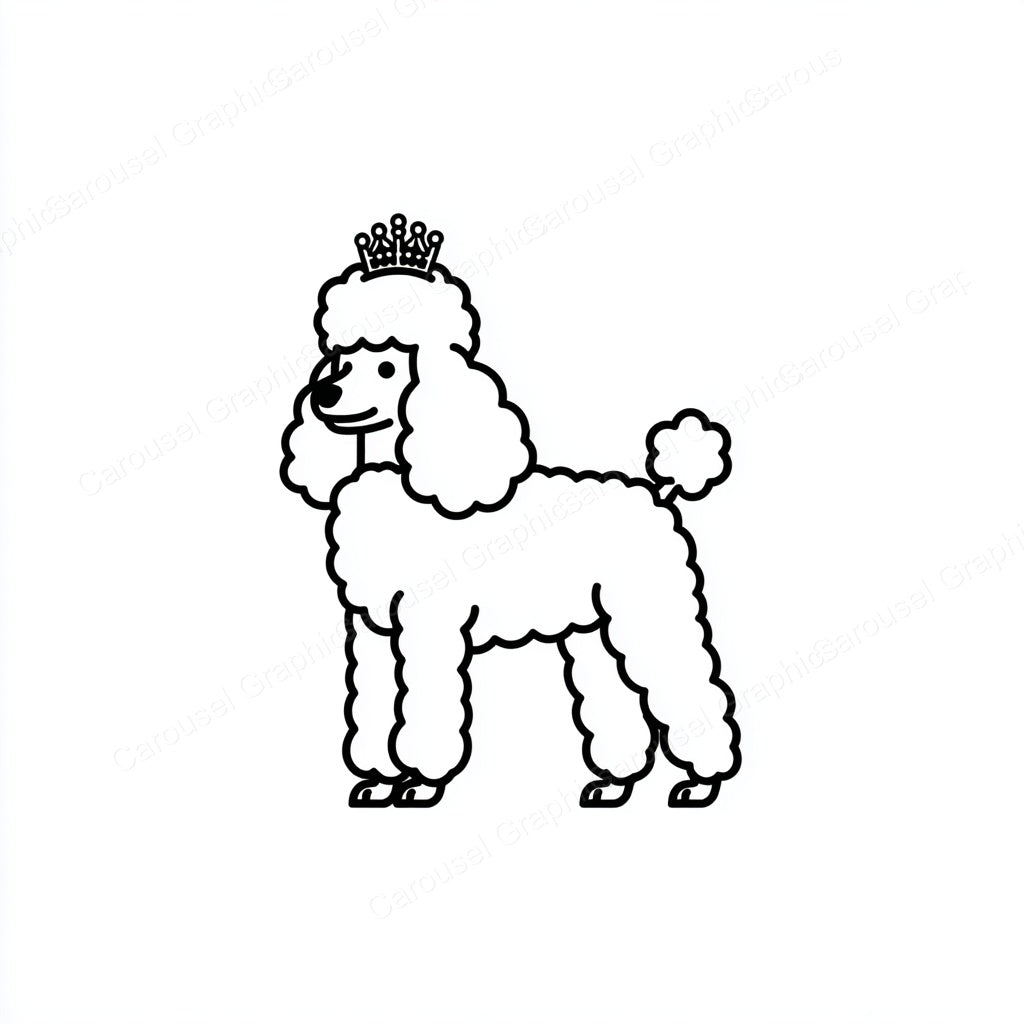 Poodle Vector Graphic preview