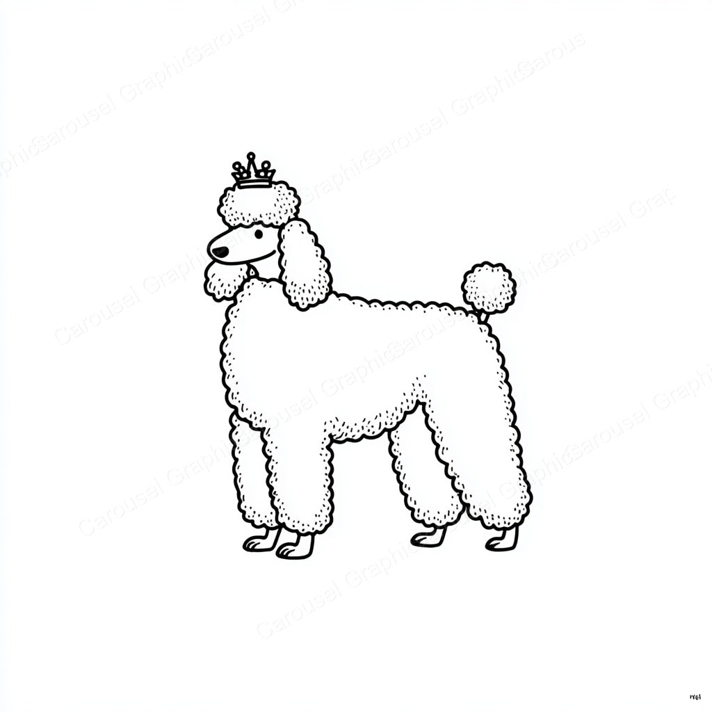 Poodle Vector Graphic preview