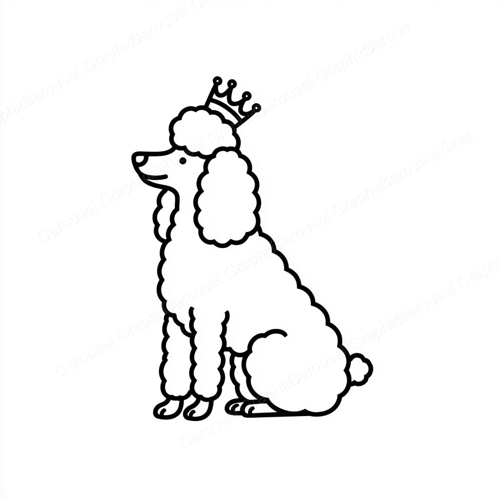 Poodle Vector Graphic preview