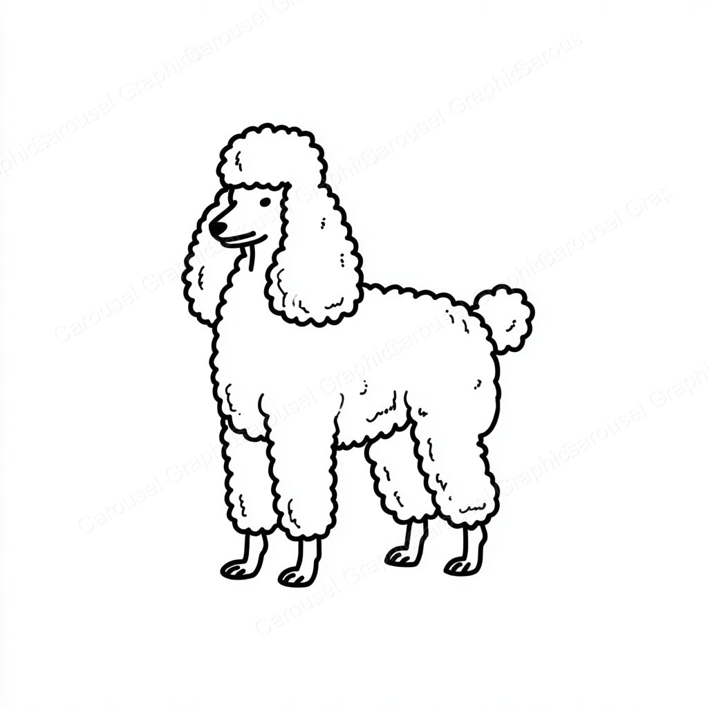 Poodle Vector Graphic preview