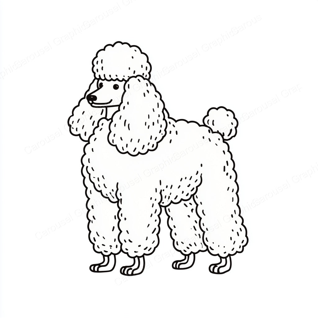 Poodle Vector Graphic preview