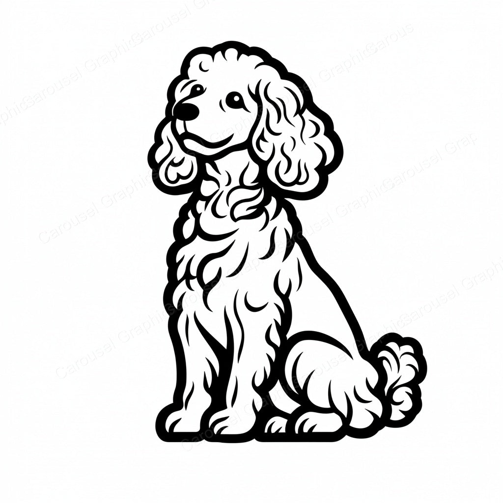 Poodle Vector Graphic preview