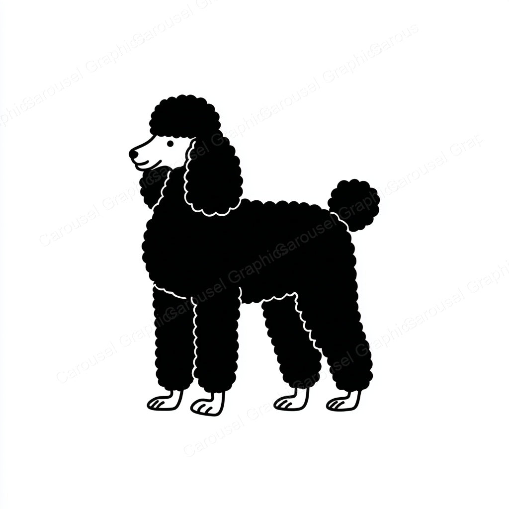 Poodle Vector Graphic preview