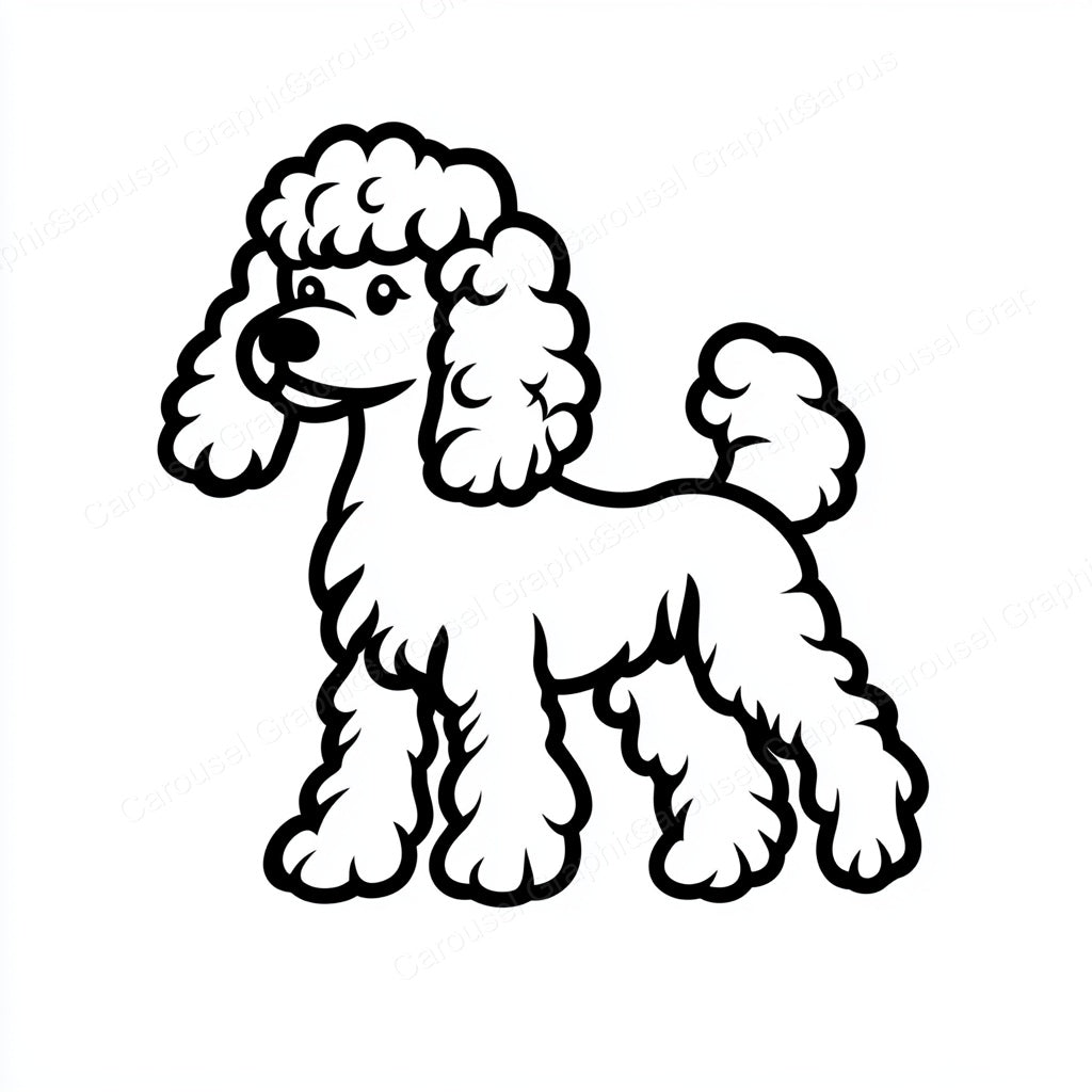 Poodle Vector Graphic preview