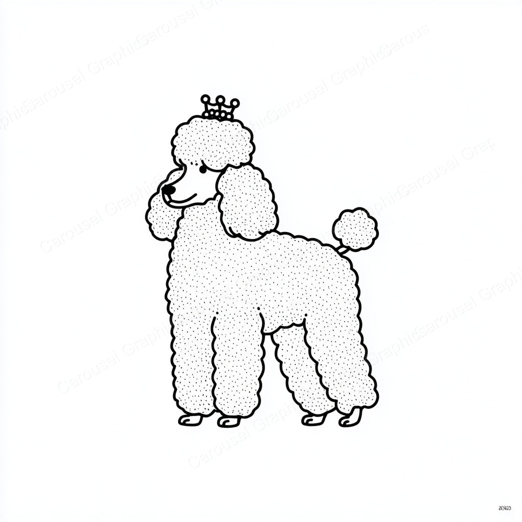 Poodle Vector Graphic preview