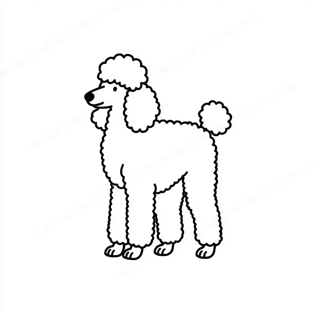 Poodle Vector Graphic preview