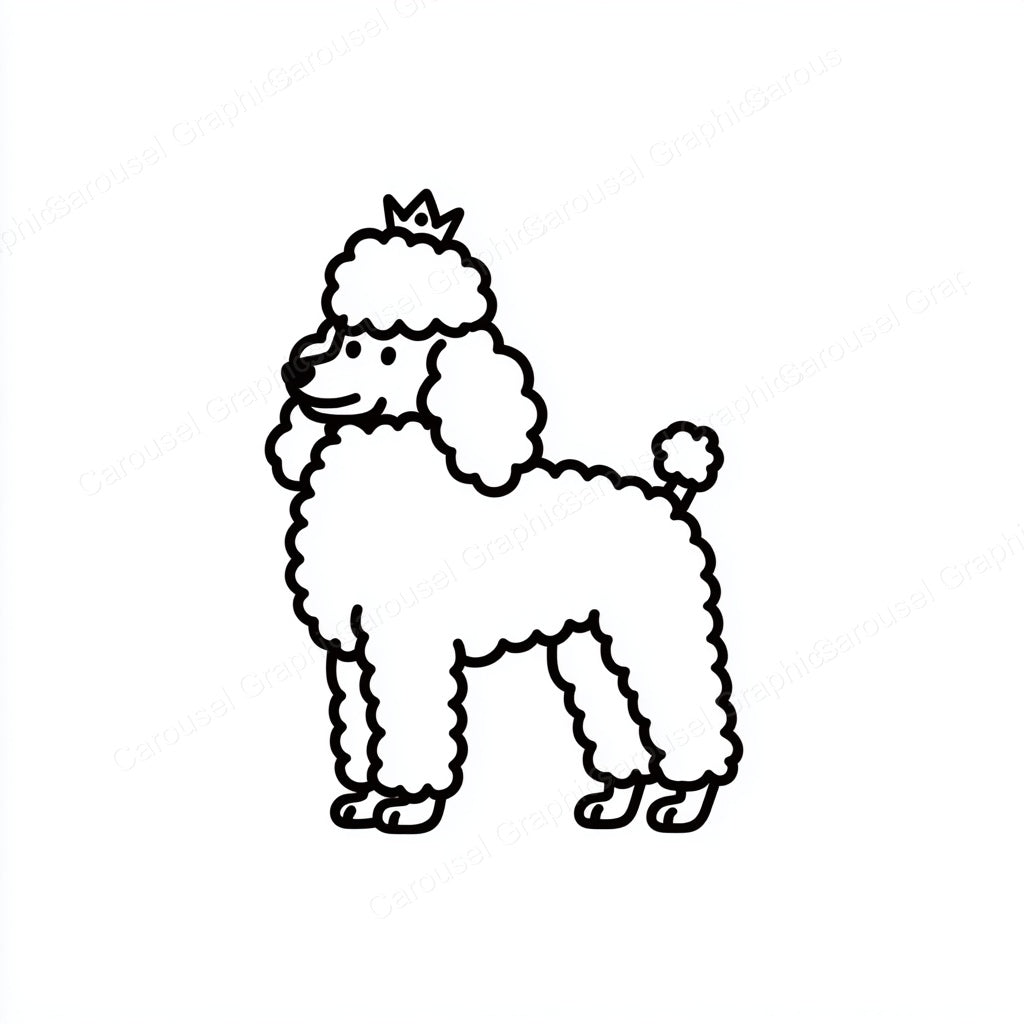 Poodle Vector Graphic preview