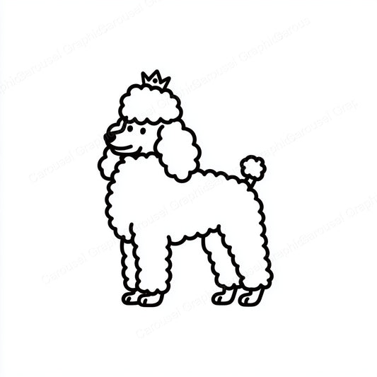Poodle Vector Graphic preview