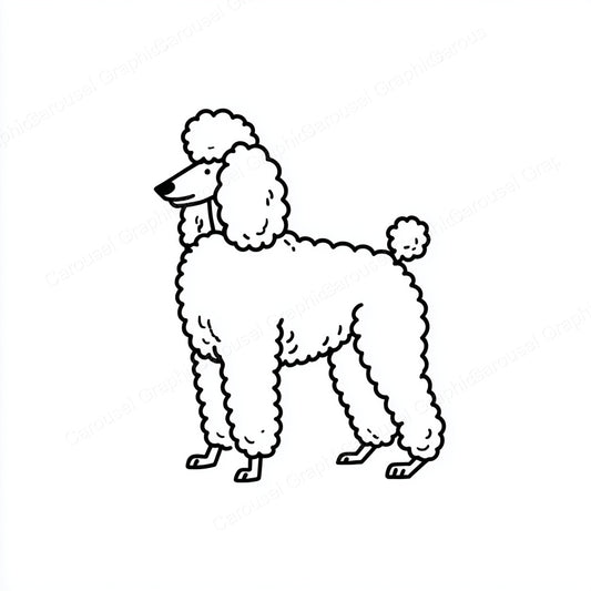 Poodle Vector Graphic preview
