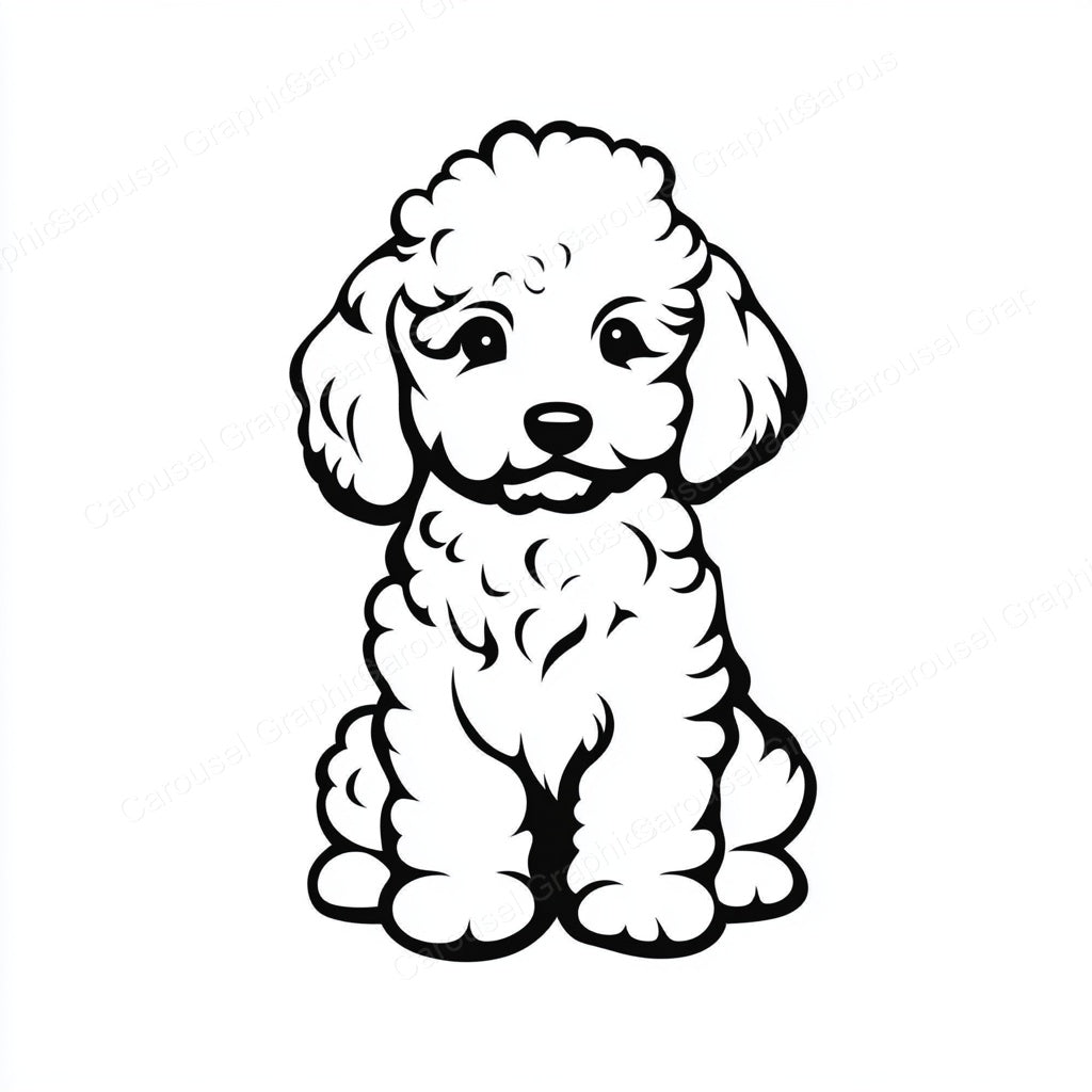 Poodle Vector Graphic preview