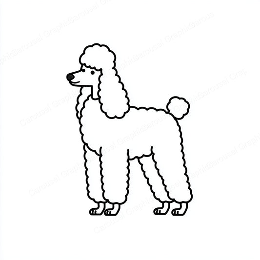 Poodle Vector Graphic preview