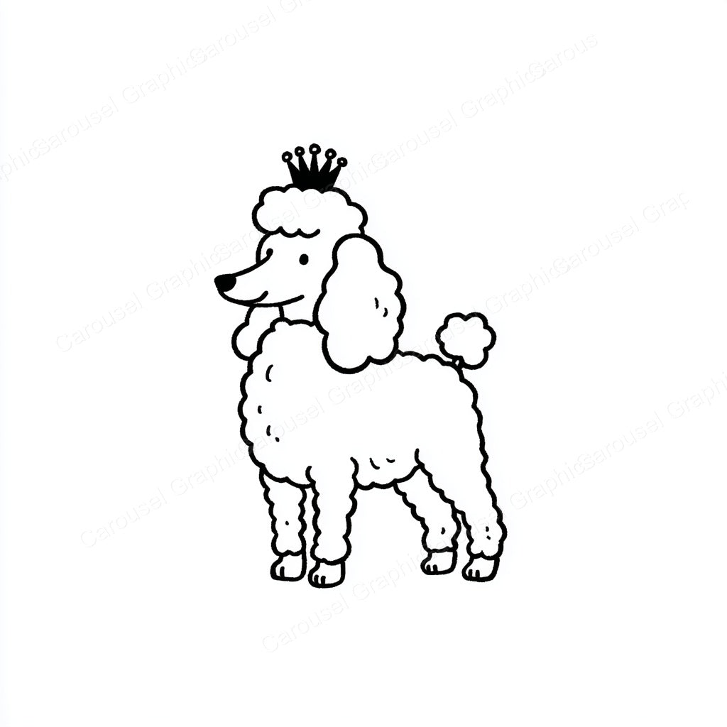 Poodle Vector Graphic preview