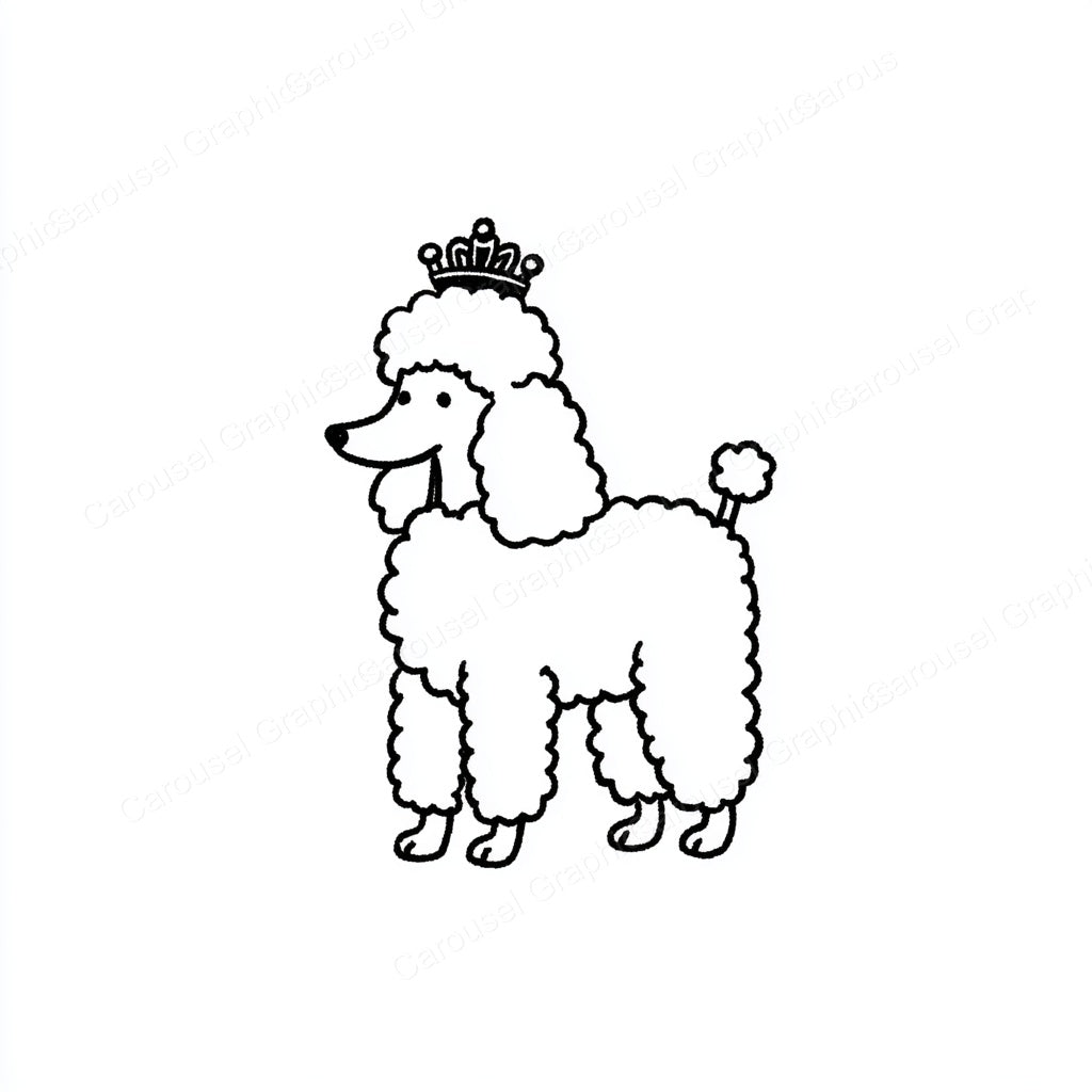 Poodle Vector Graphic preview