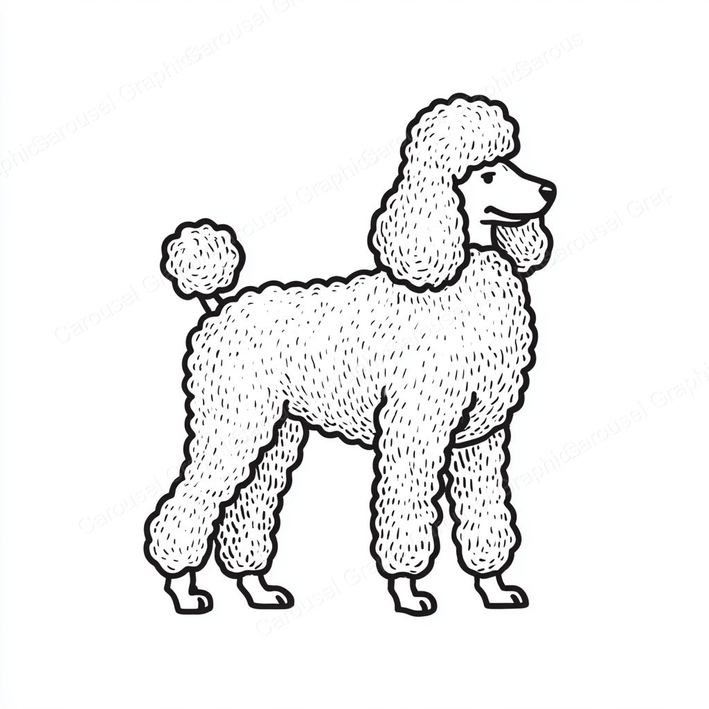 Poodle Vector Graphic preview