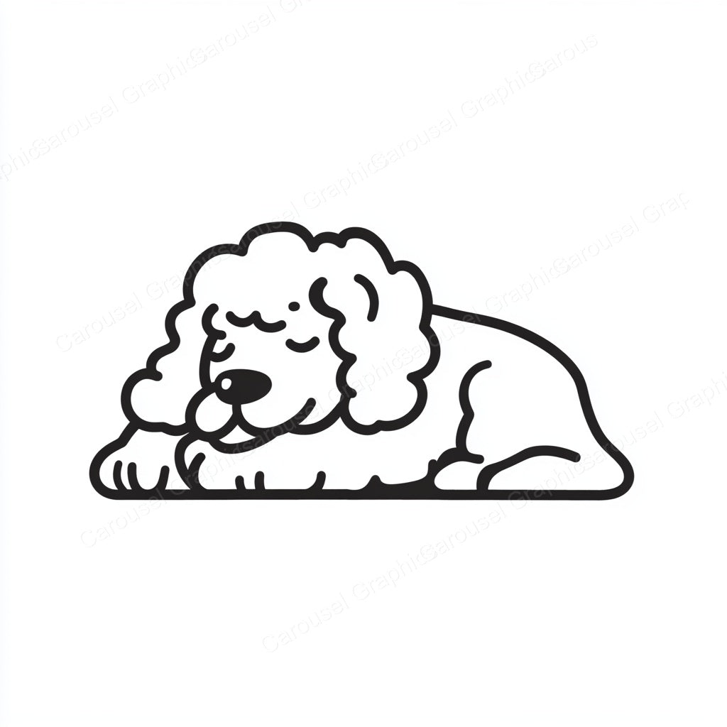 Poodle Vector Graphic preview
