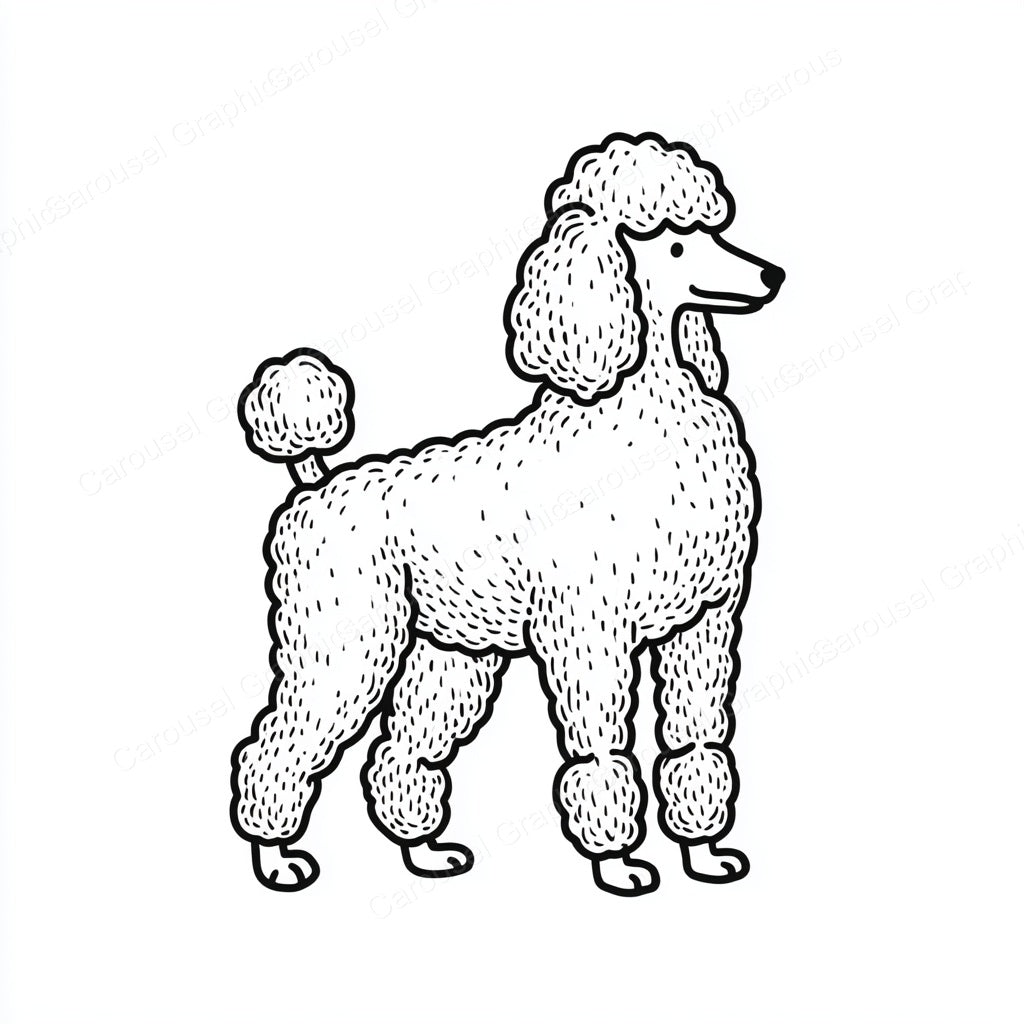 Poodle Vector Graphic preview