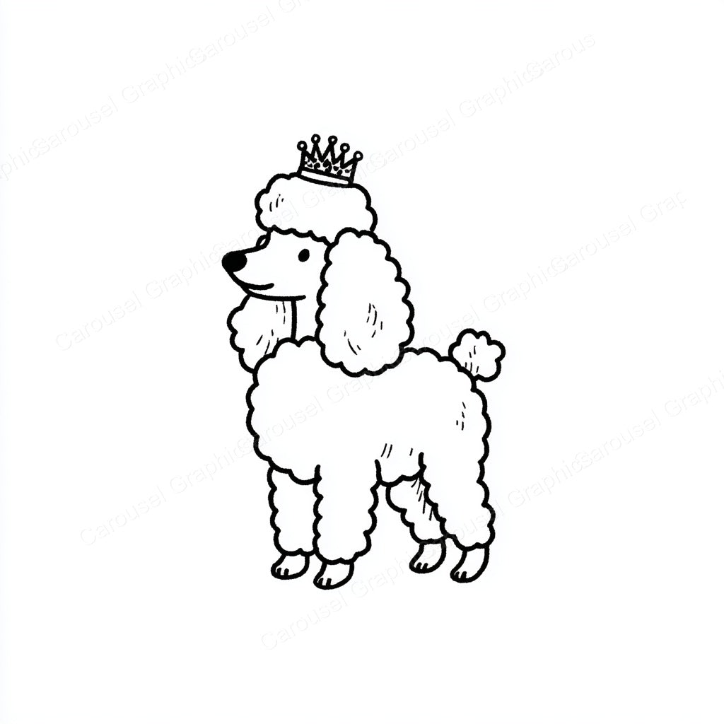 Poodle Vector Graphic preview