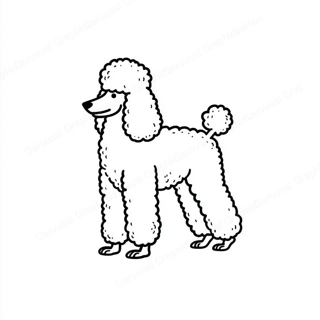 Poodle Vector Graphic preview