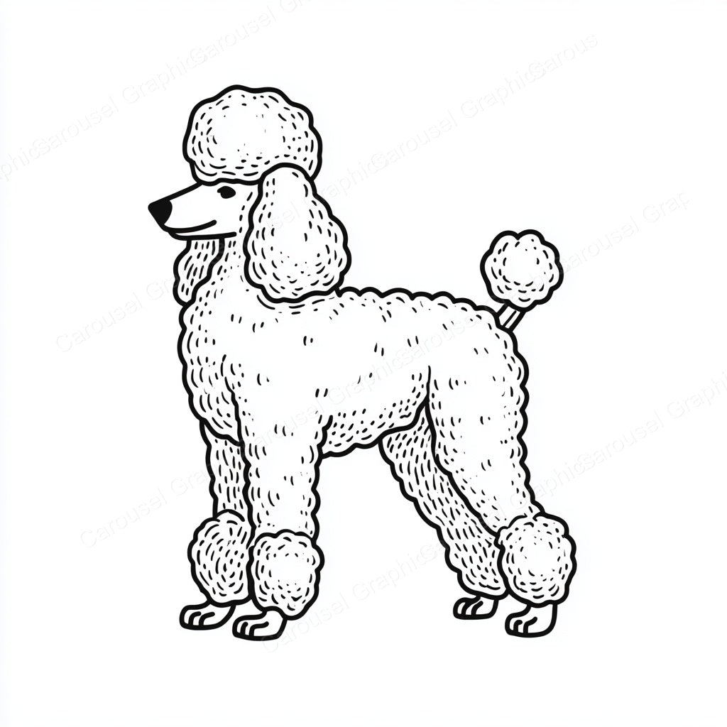 Poodle Vector Graphic preview