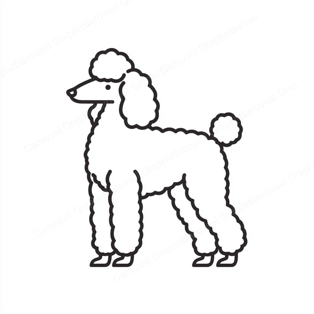Poodle Vector Graphic preview