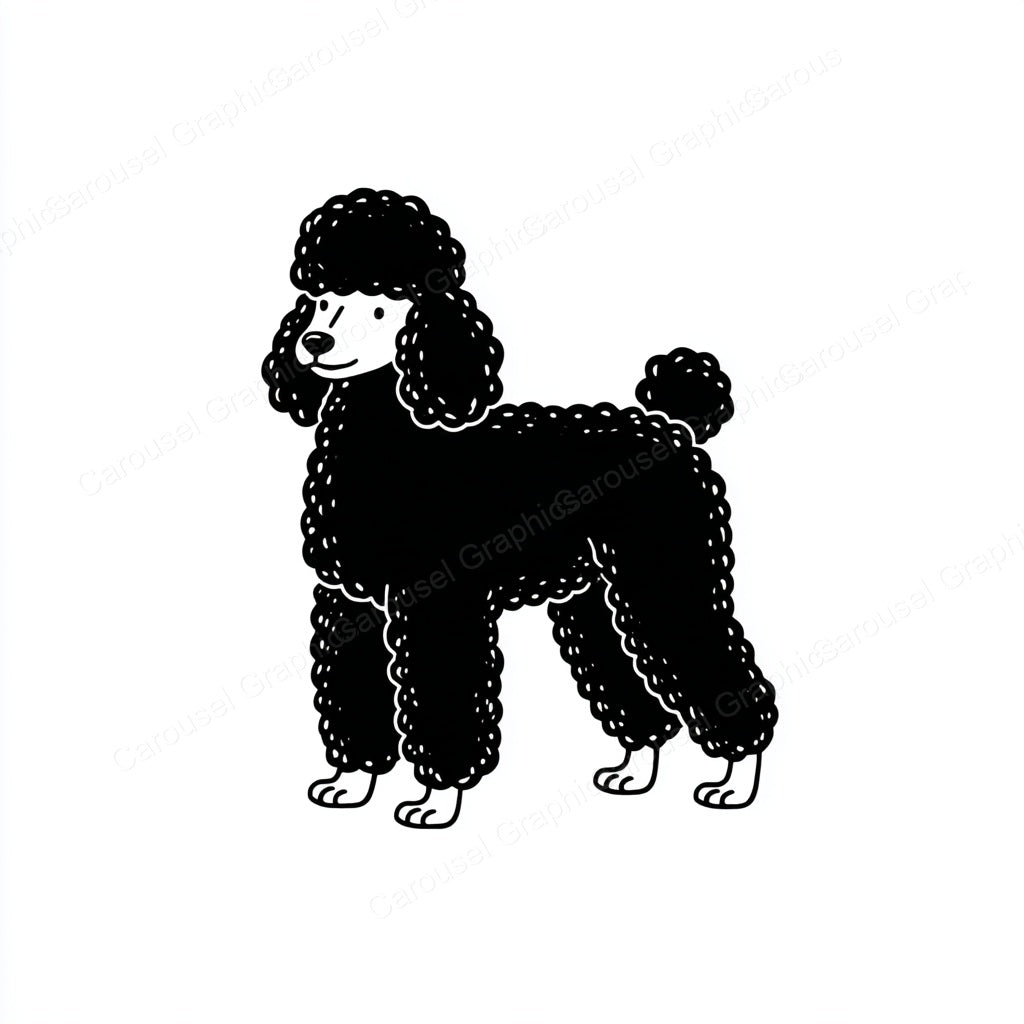 Poodle Vector Graphic preview