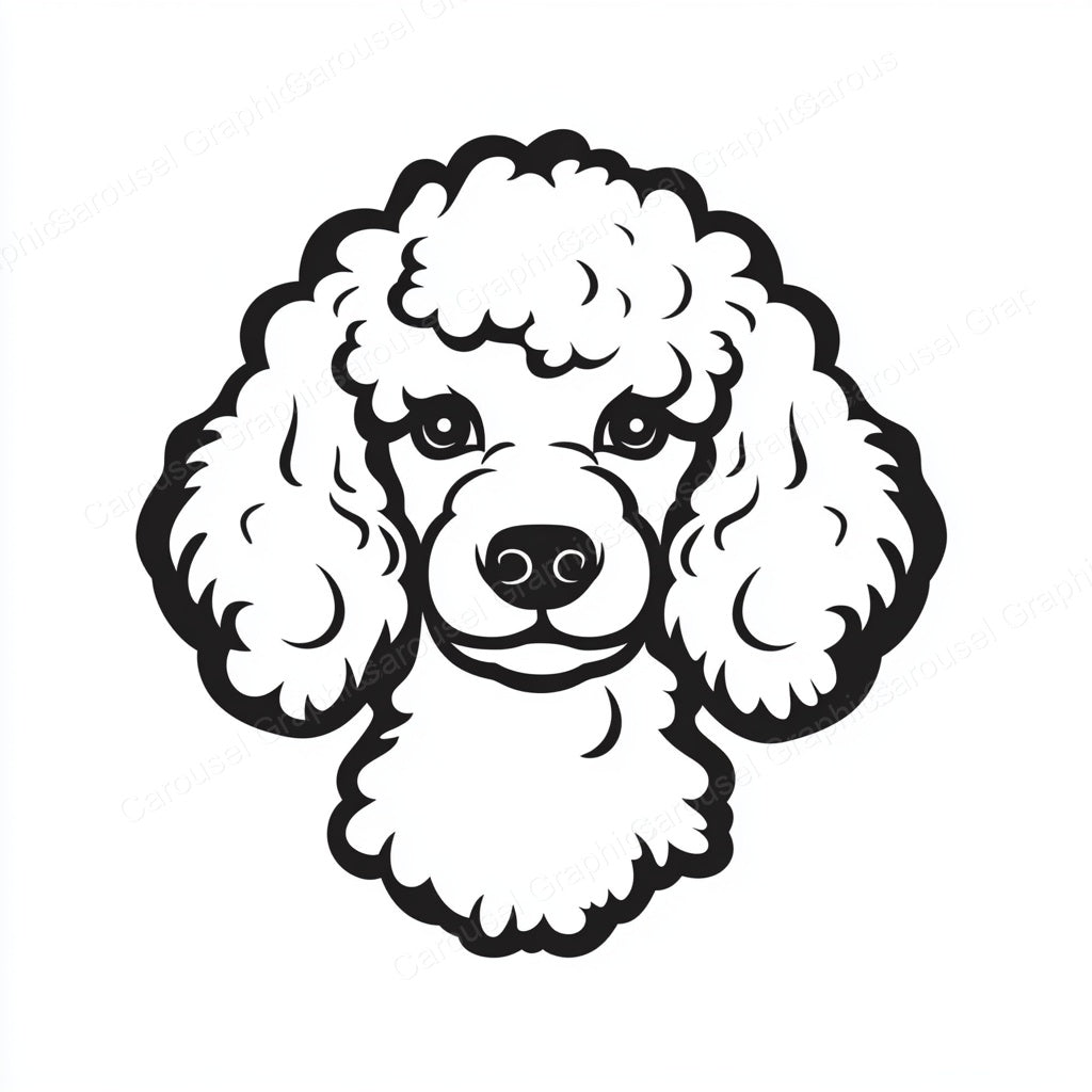 Poodle Vector Graphic preview