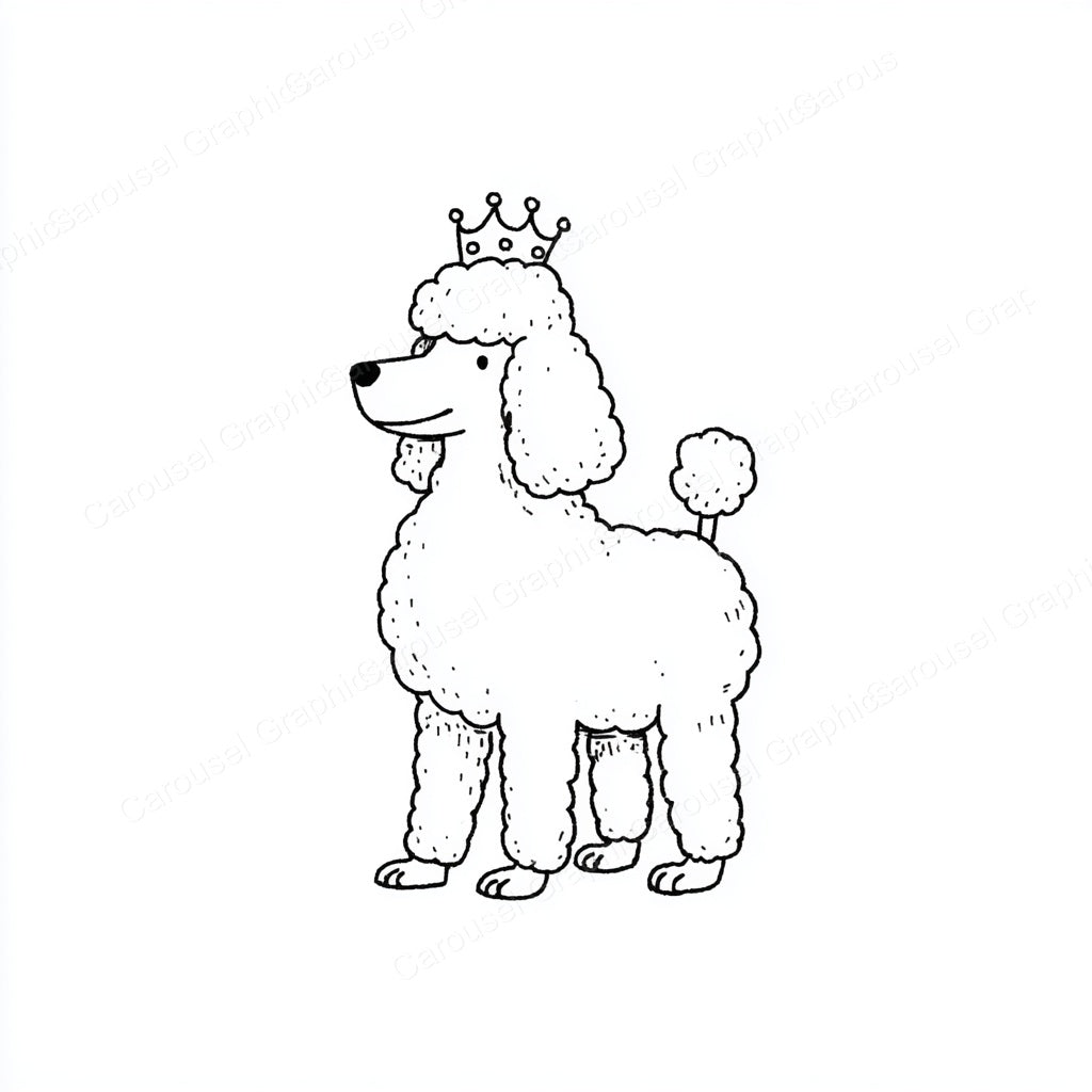 Poodle Vector Graphic preview