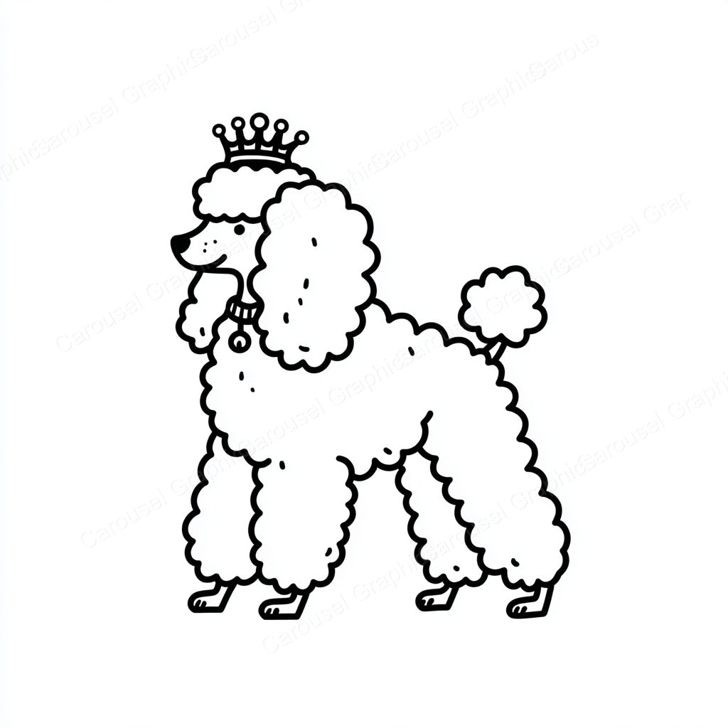 Poodle Vector Graphic preview