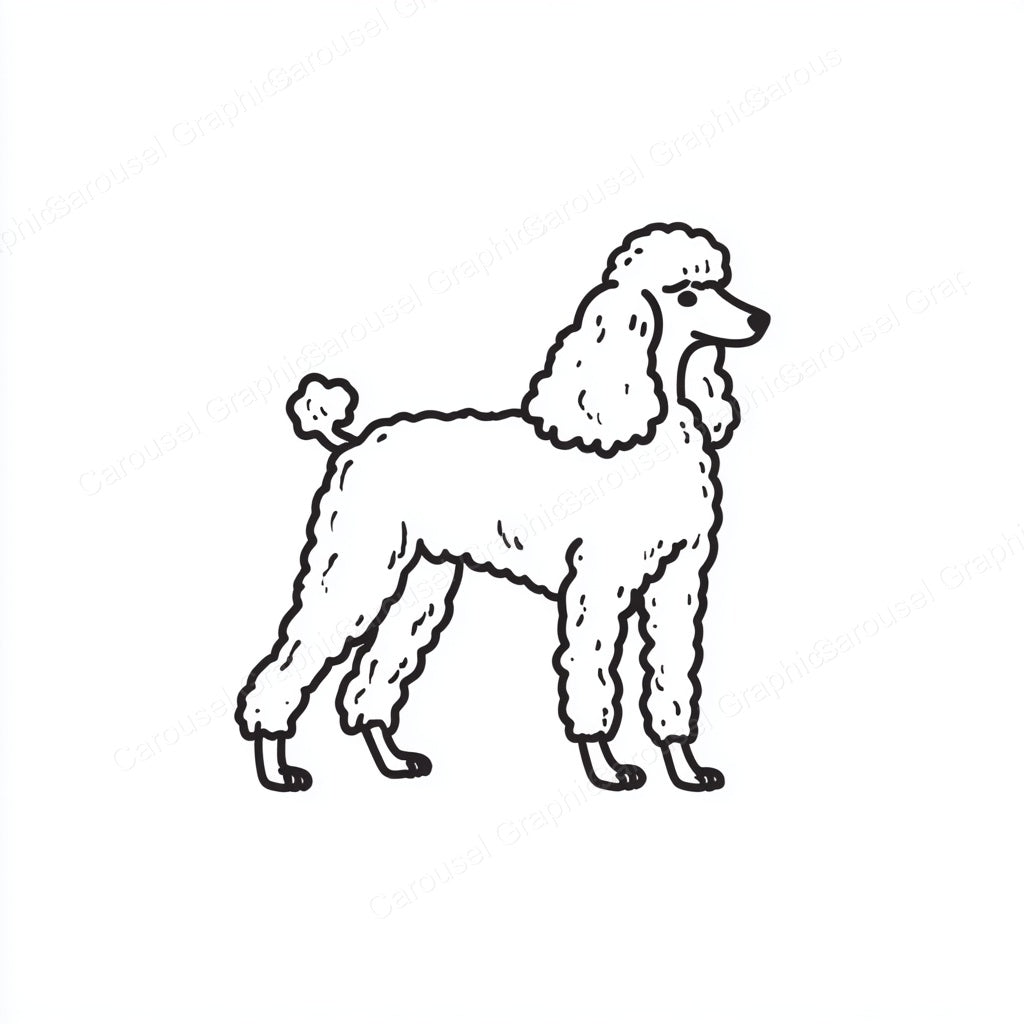 Poodle Vector Graphic preview