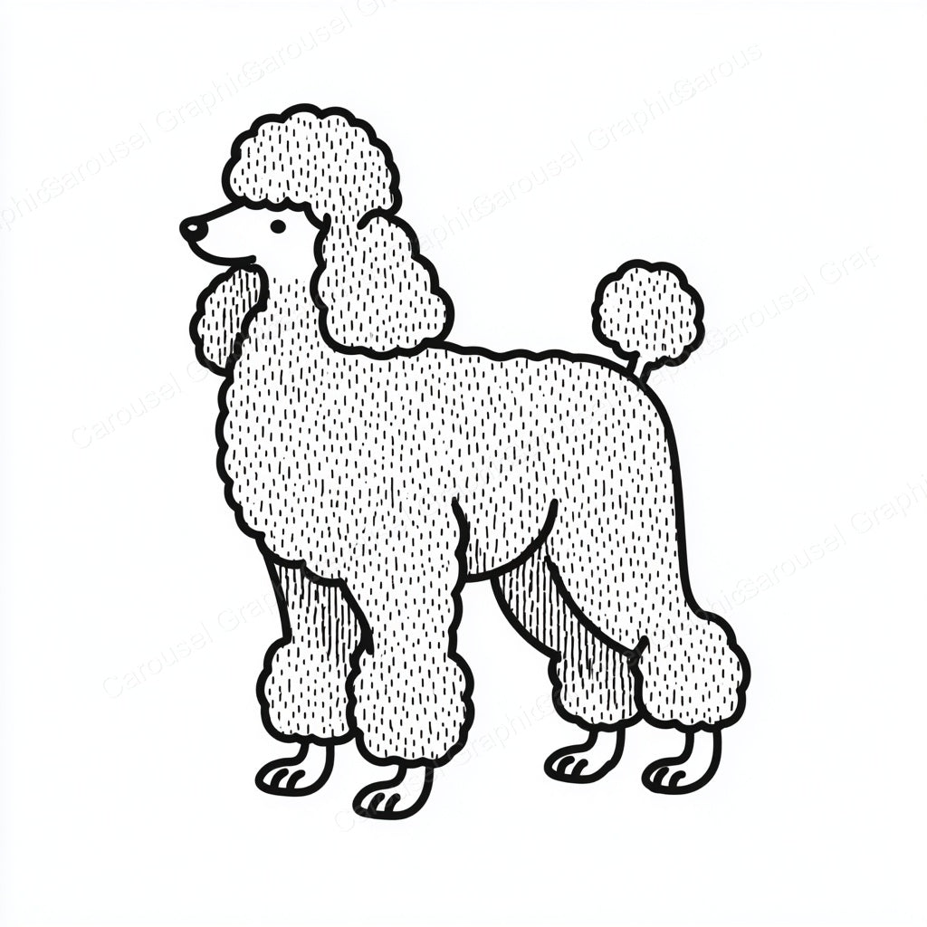 Poodle Vector Graphic preview