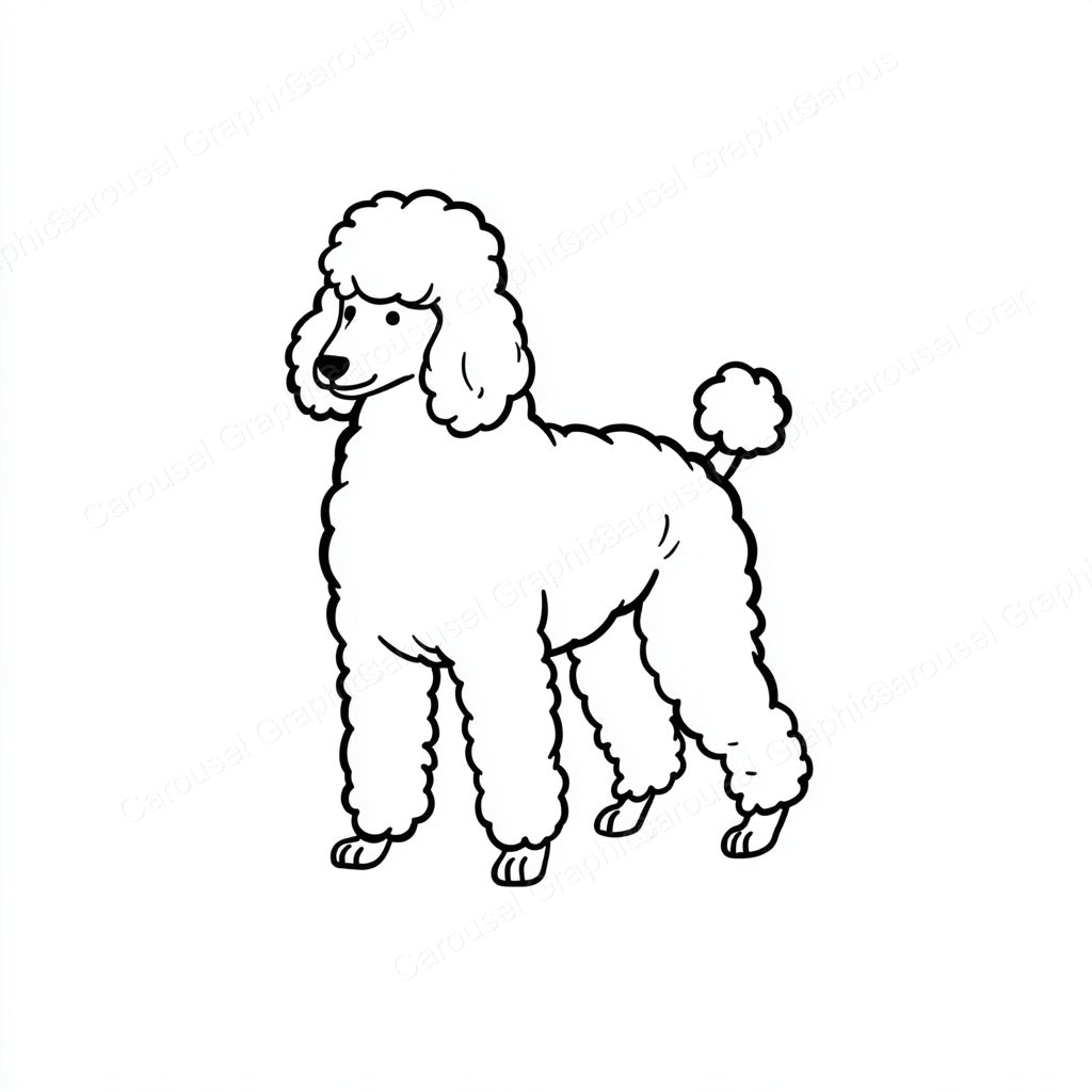 Poodle Vector Graphic preview