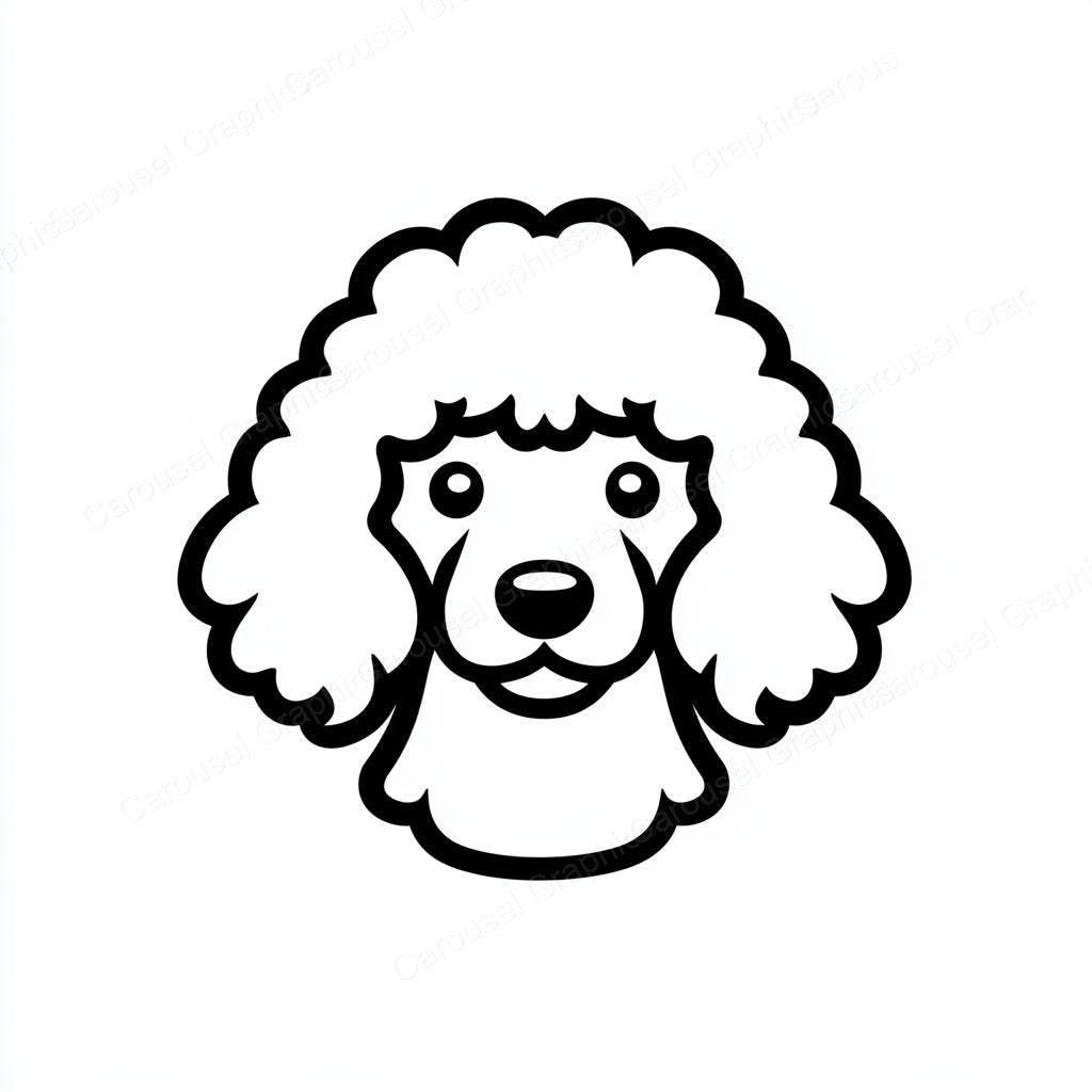 Poodle Vector Graphic preview