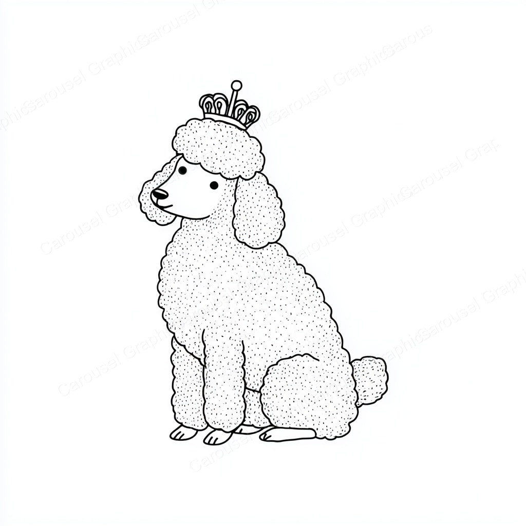 Poodle Vector Graphic preview