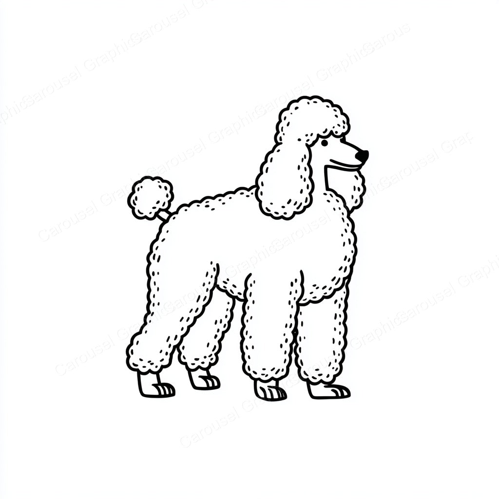 Poodle Vector Graphic preview