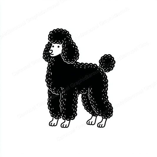 Poodle Vector Graphic preview