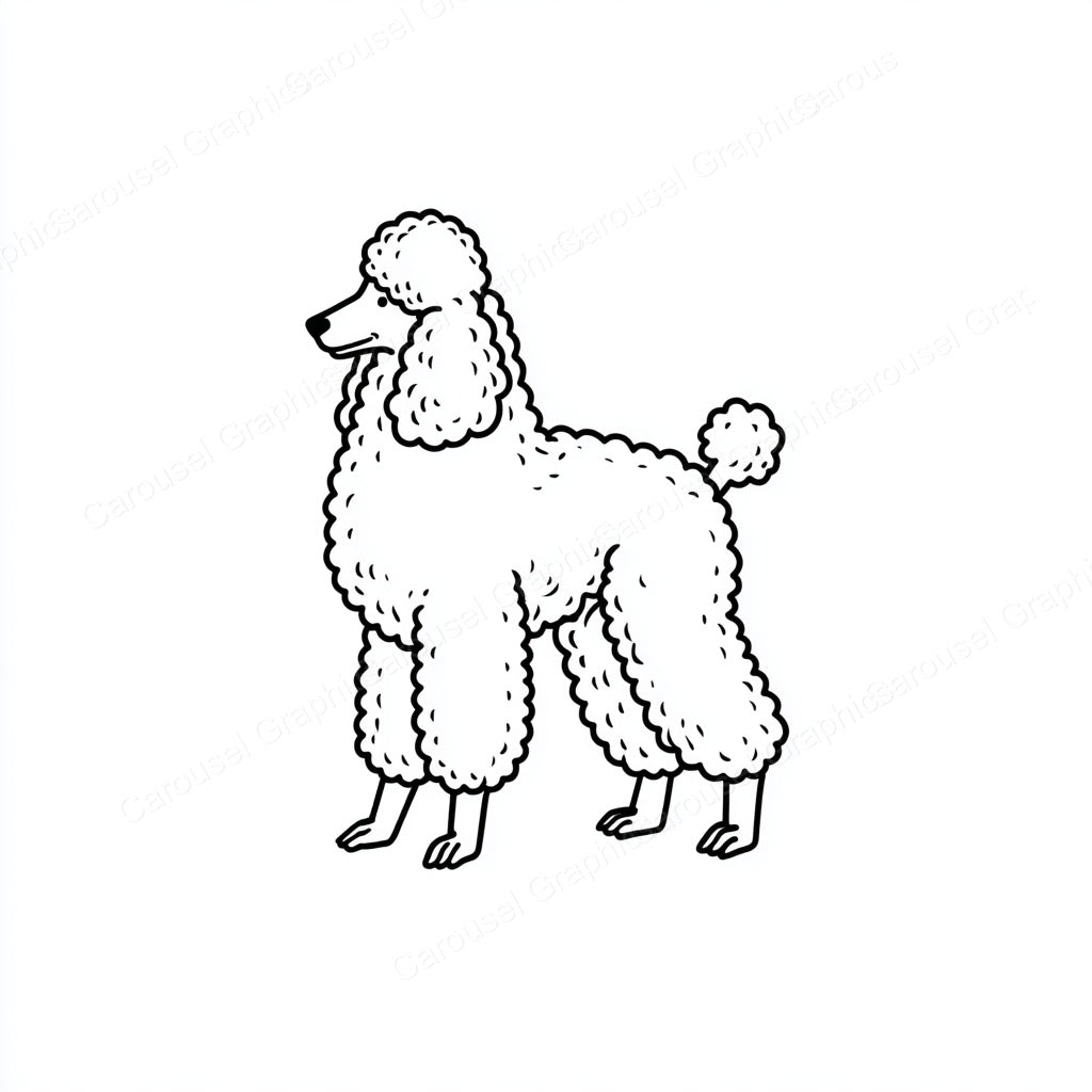 Poodle Vector Graphic preview