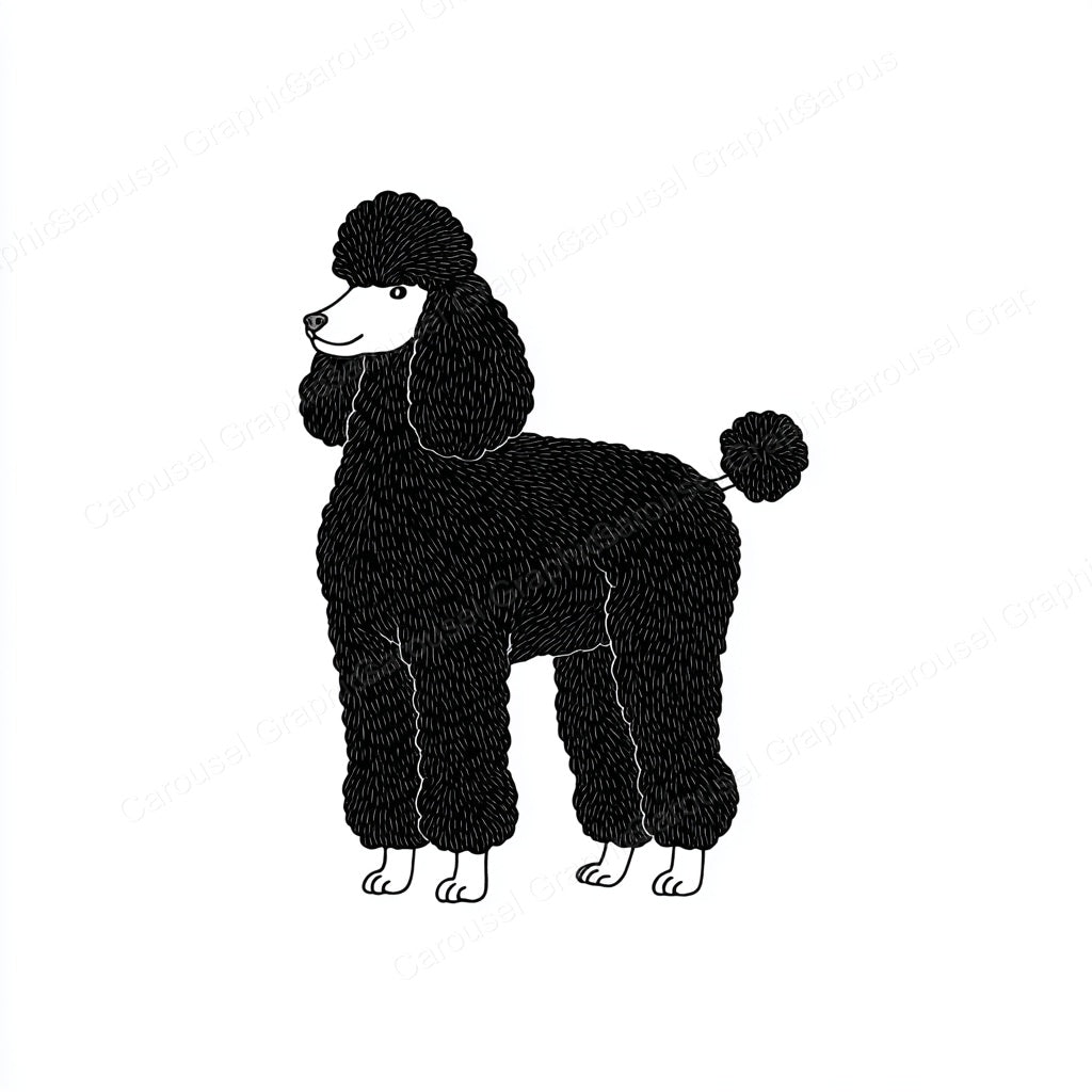 Poodle Vector Graphic preview