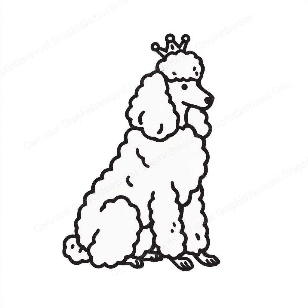 Poodle Vector Graphic preview