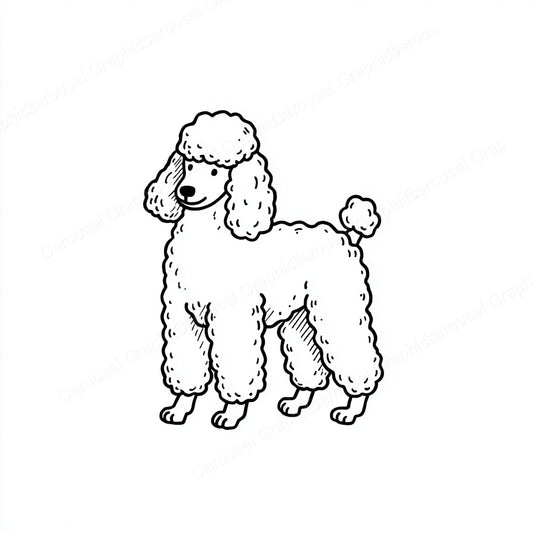Poodle Vector Graphic preview