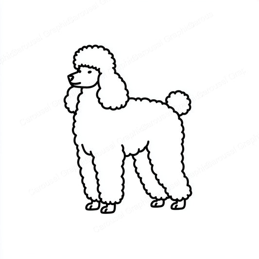 Poodle Vector Graphic preview