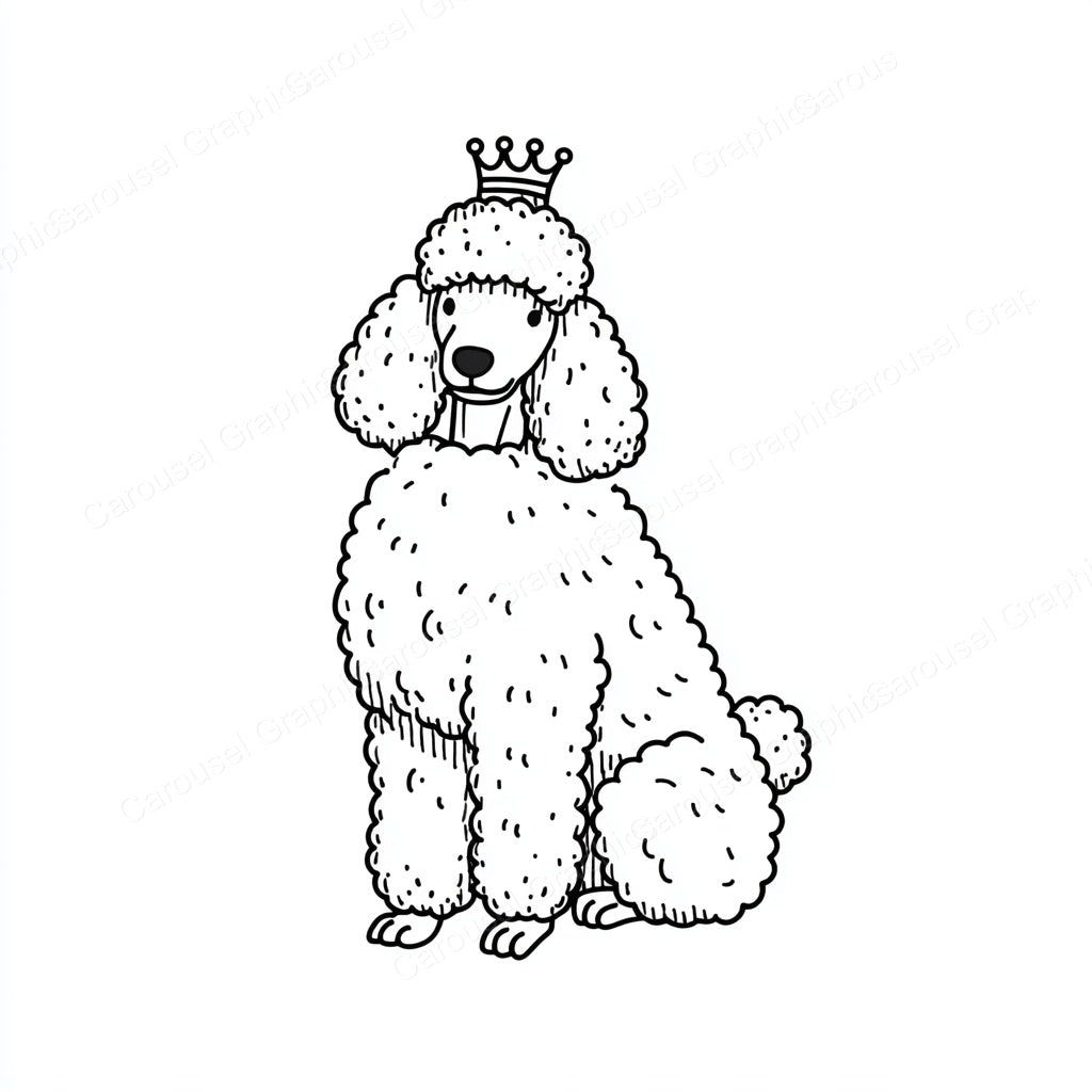 Poodle Vector Graphic preview