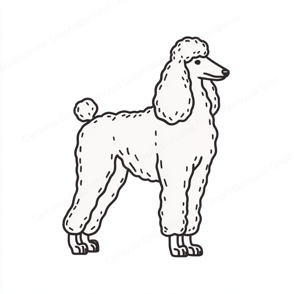 Poodle Vector Graphic preview