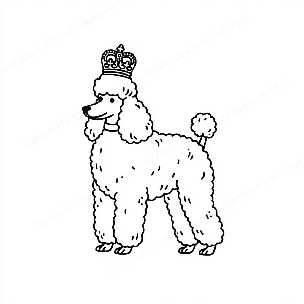 Poodle Vector Graphic preview