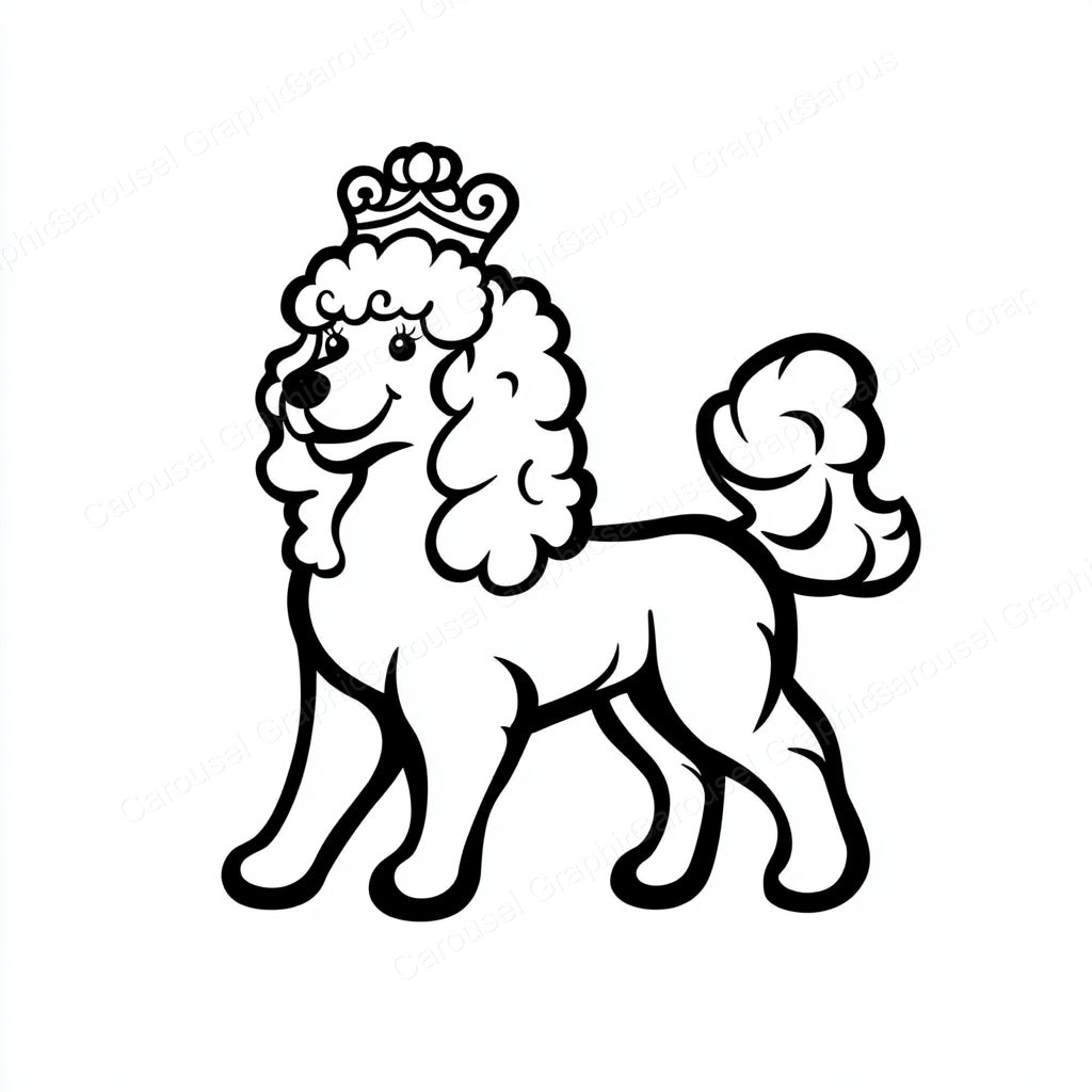 Poodle Vector Graphic preview