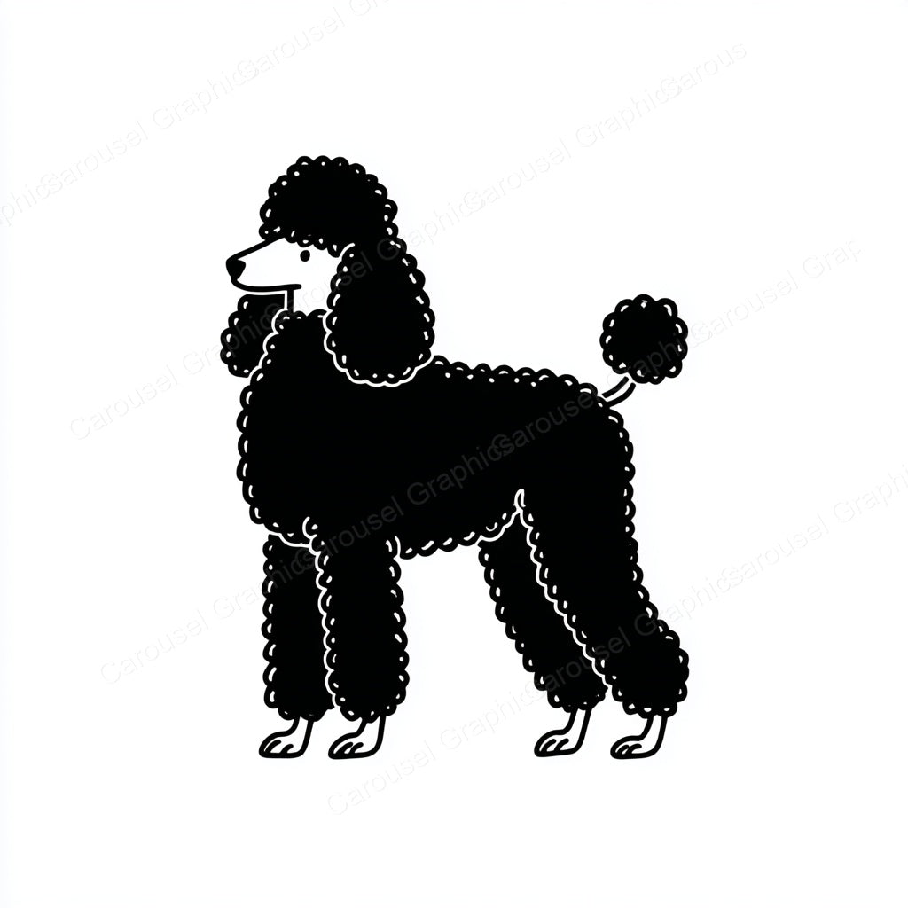 Poodle Vector Graphic preview