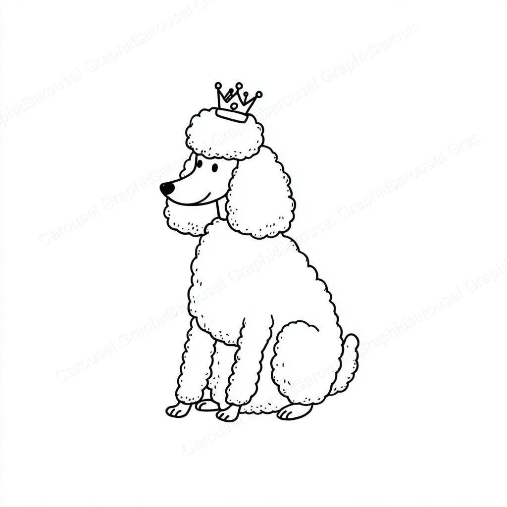 Poodle Vector Graphic preview