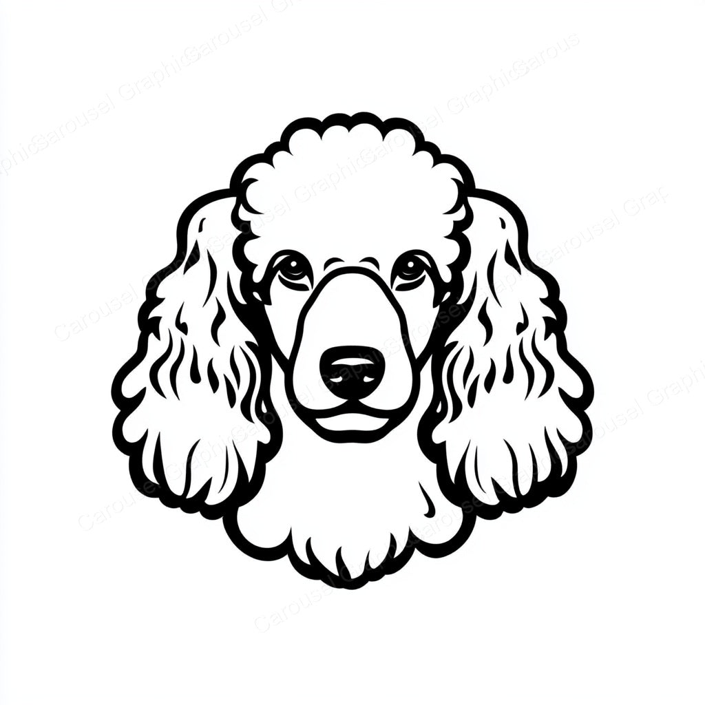 Poodle Vector Graphic preview