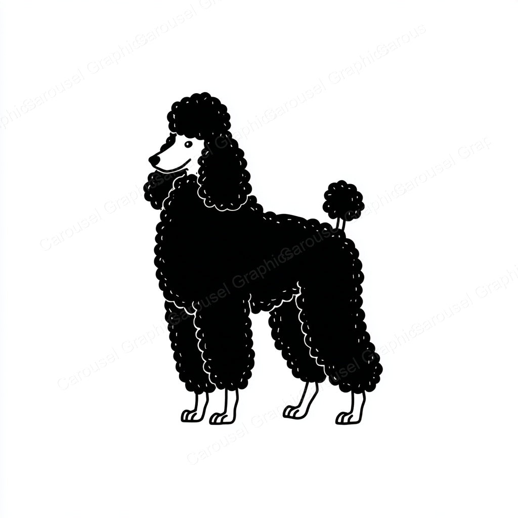Poodle Vector Graphic preview