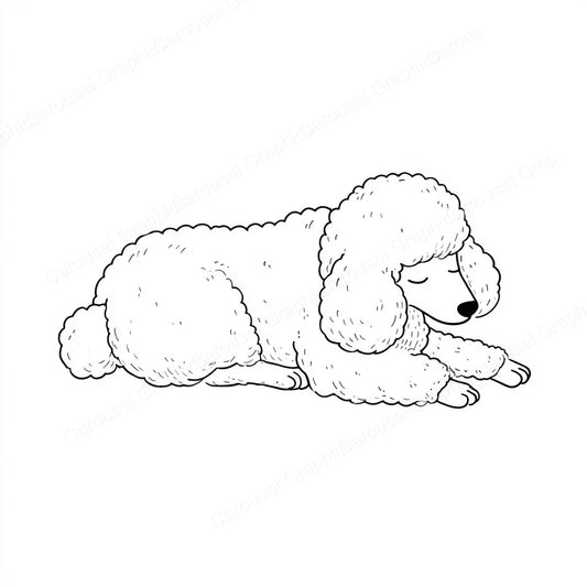 Poodle Vector Graphic preview