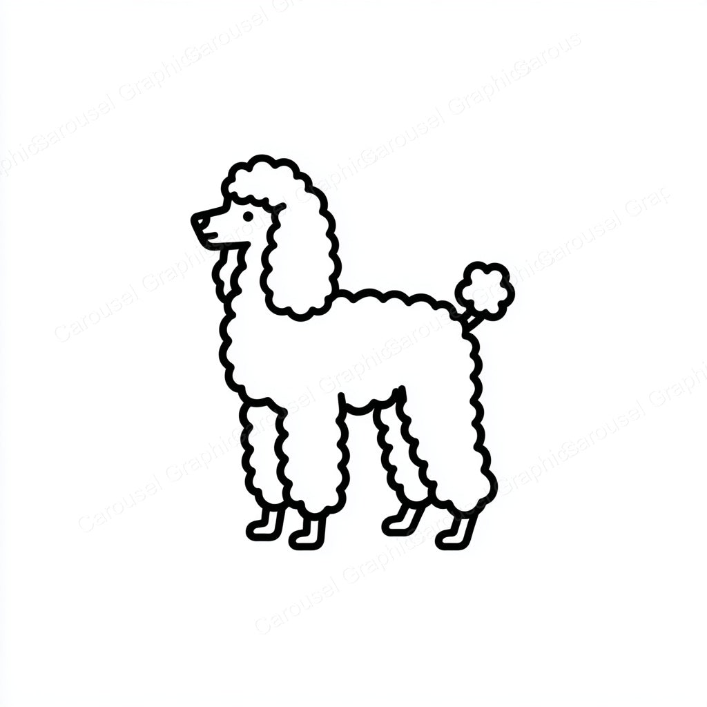 Poodle Vector Graphic preview